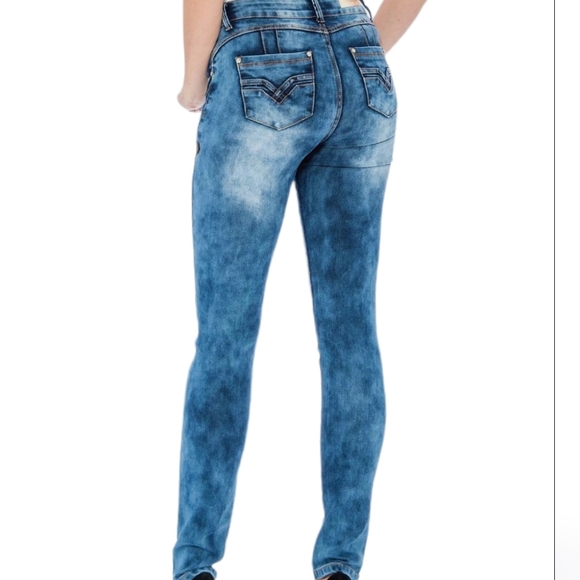 Military style patched Jeans. Junior size 7/8. - Picture 2 of 11